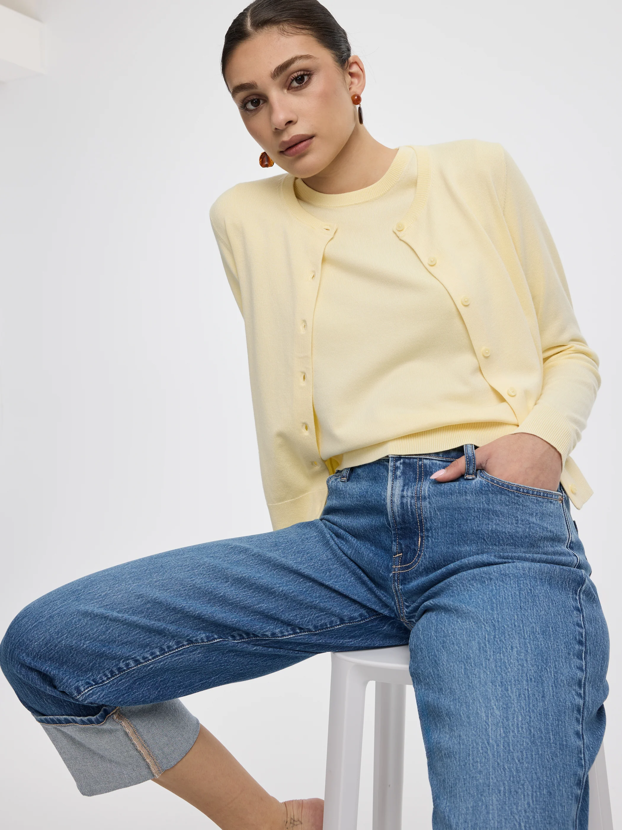 Crew-Neck Sweater Tee - R Essentials - Image 25