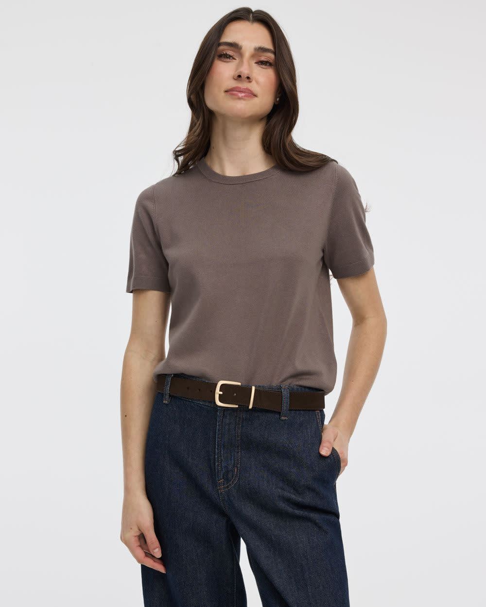 Crew-Neck Sweater Tee - R Essentials - Image 26