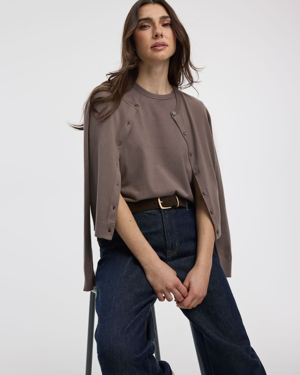 Crew-Neck Sweater Tee - R Essentials - Image 27