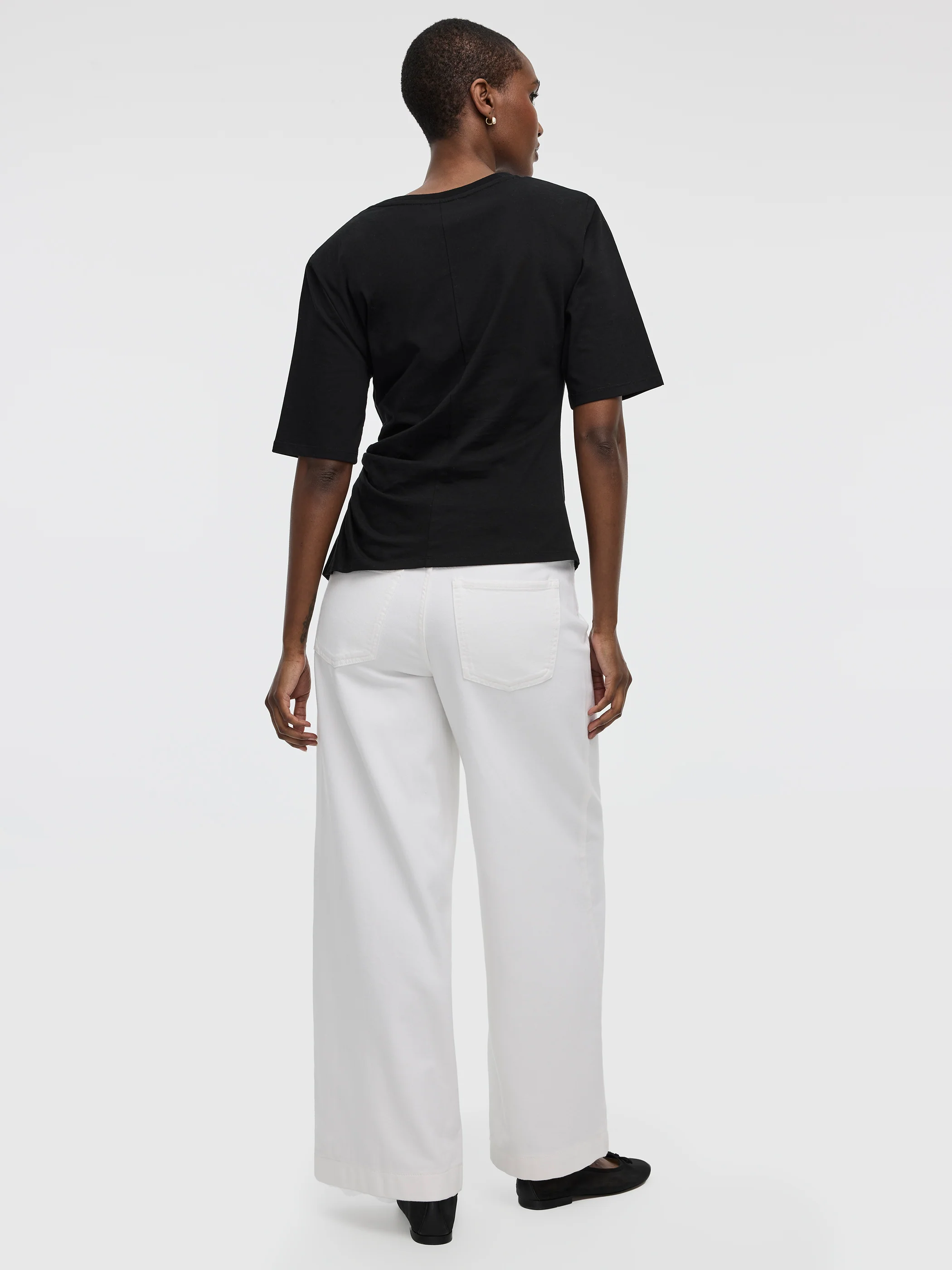 Short-Sleeve Top with Side Knot - Image 3