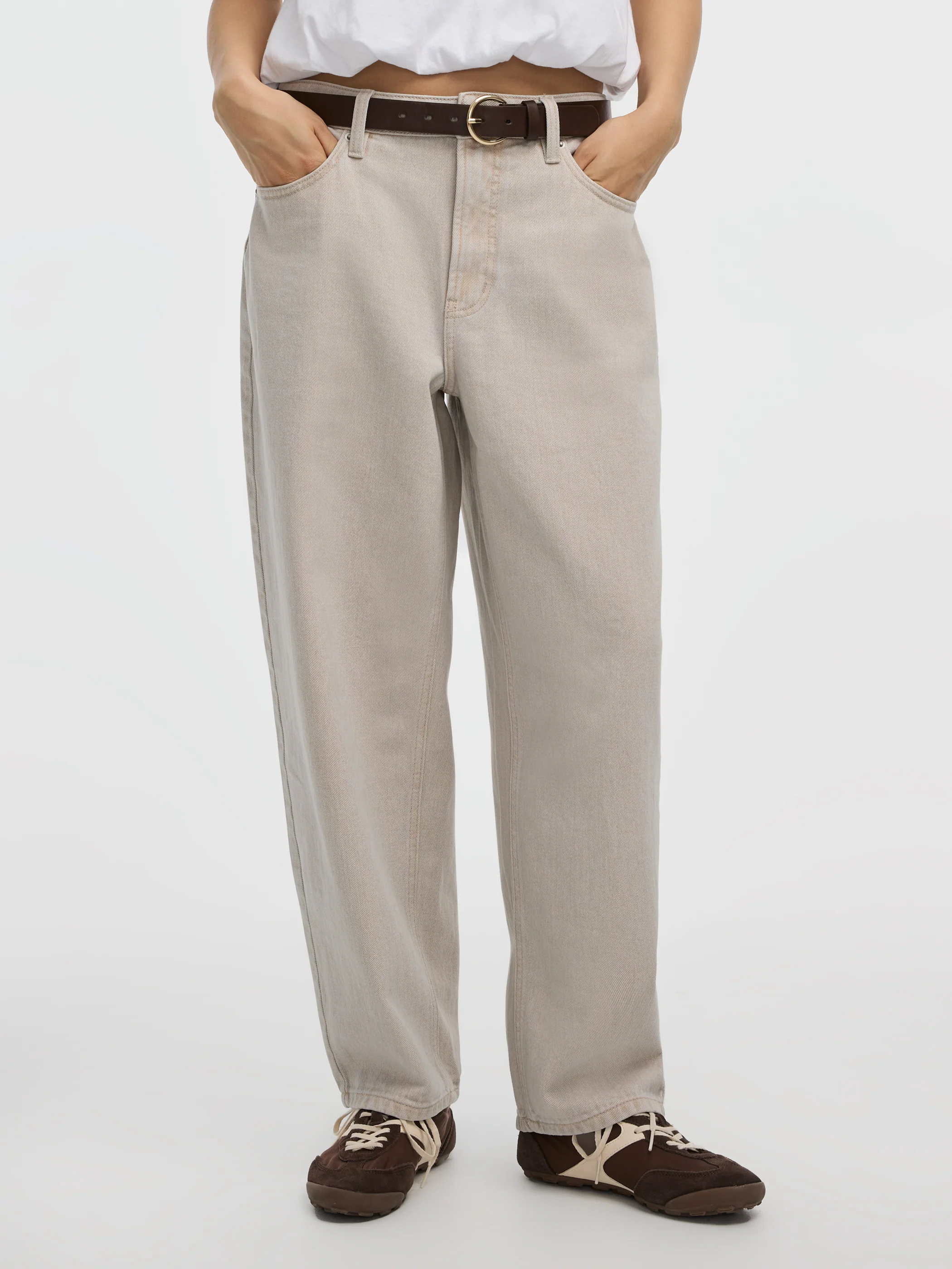 High-Rise Barrel Jeans - Image 3