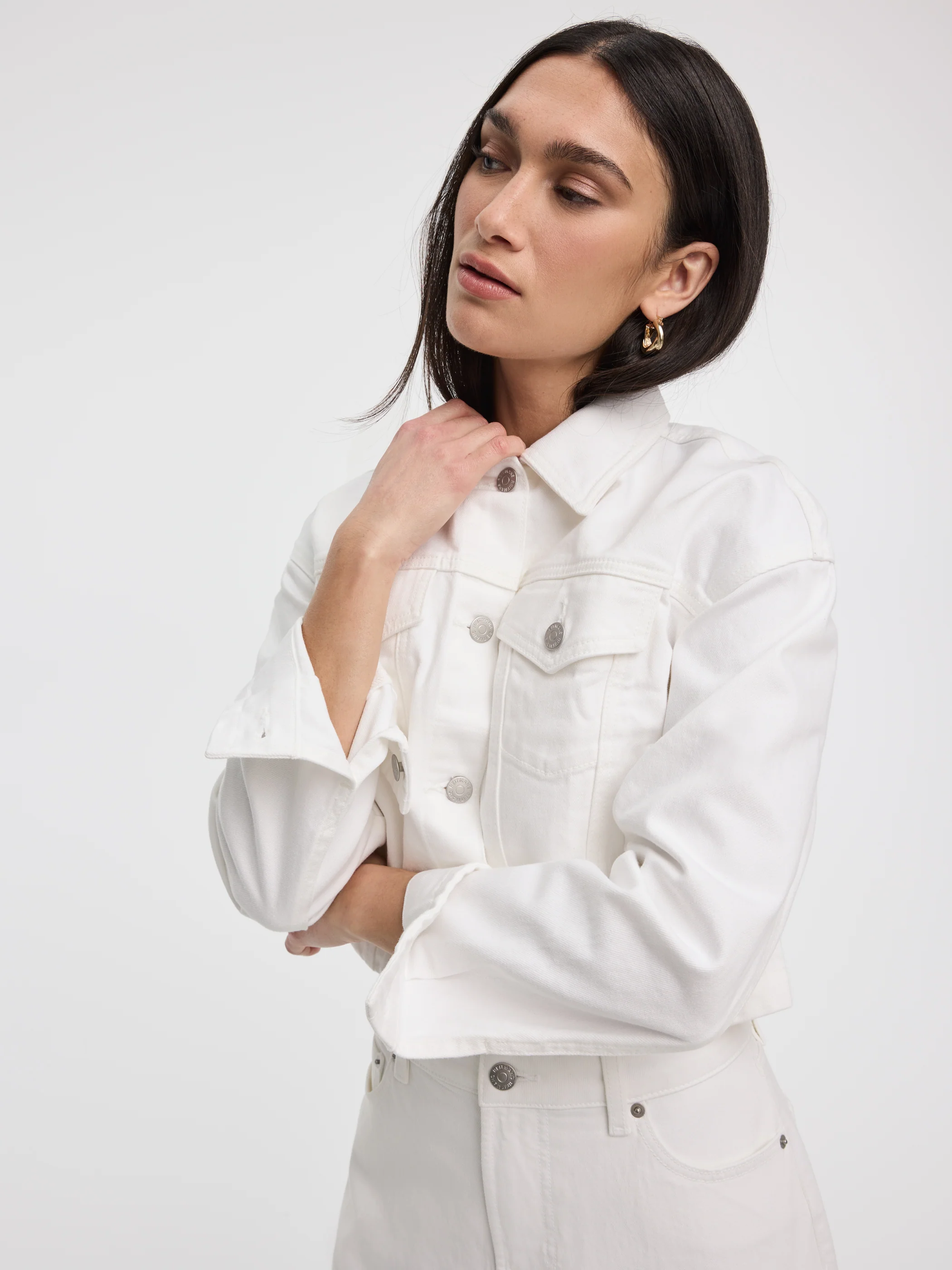 Cropped Jean Jacket - Image 4
