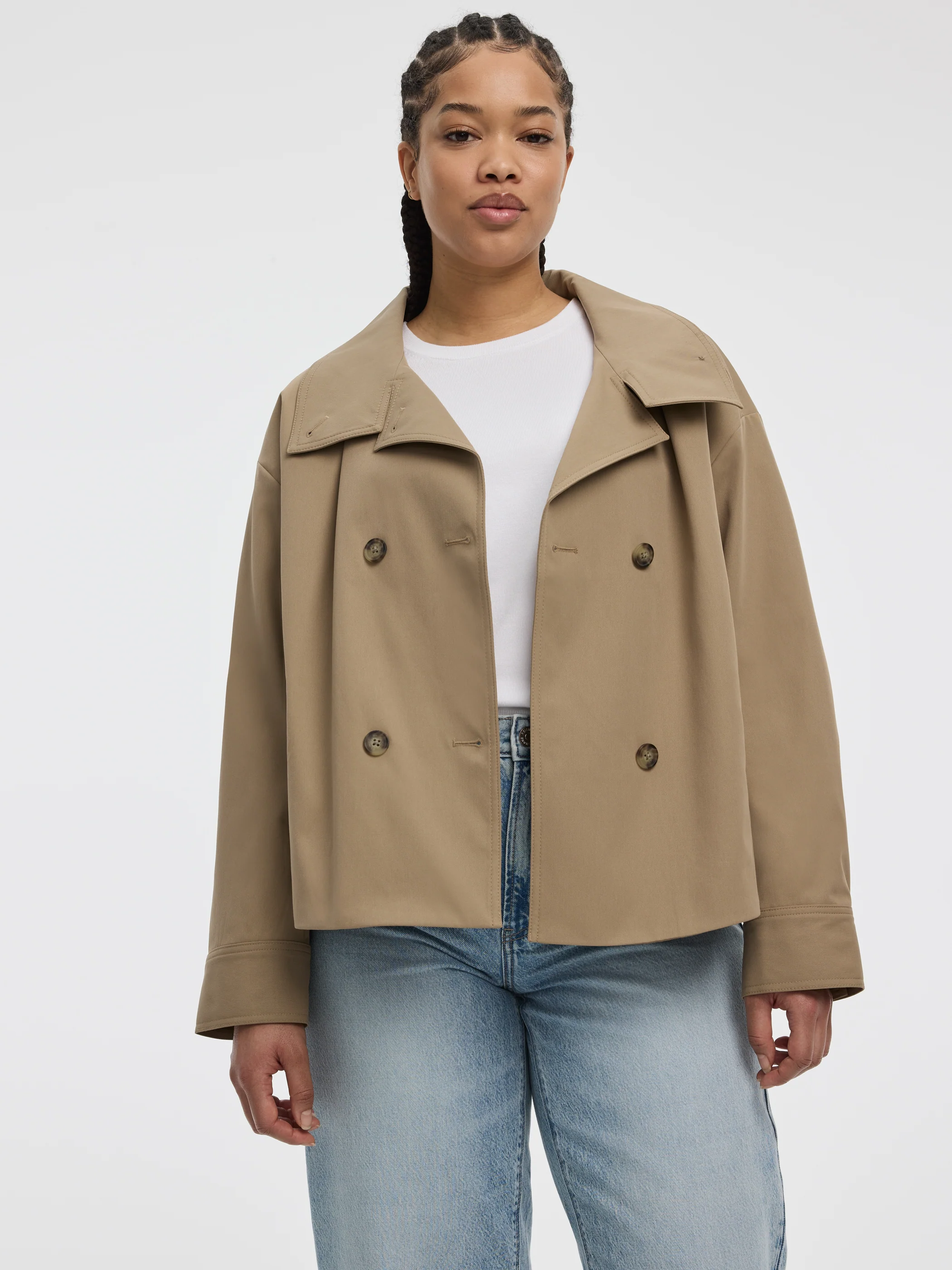 Short Mock-Neck Coat - Image 5