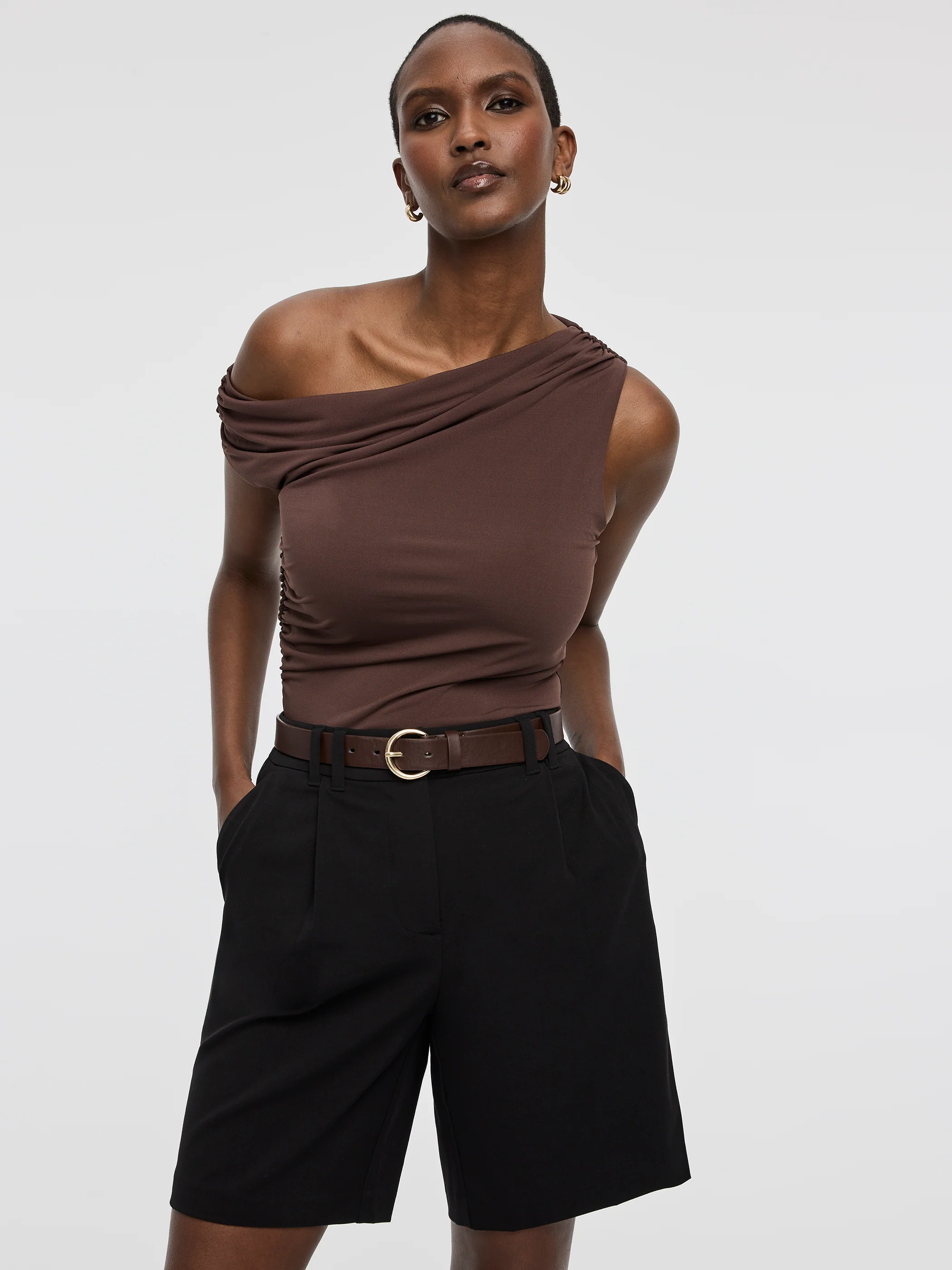 Shirred Off-the-Shoulder Top - Image 5