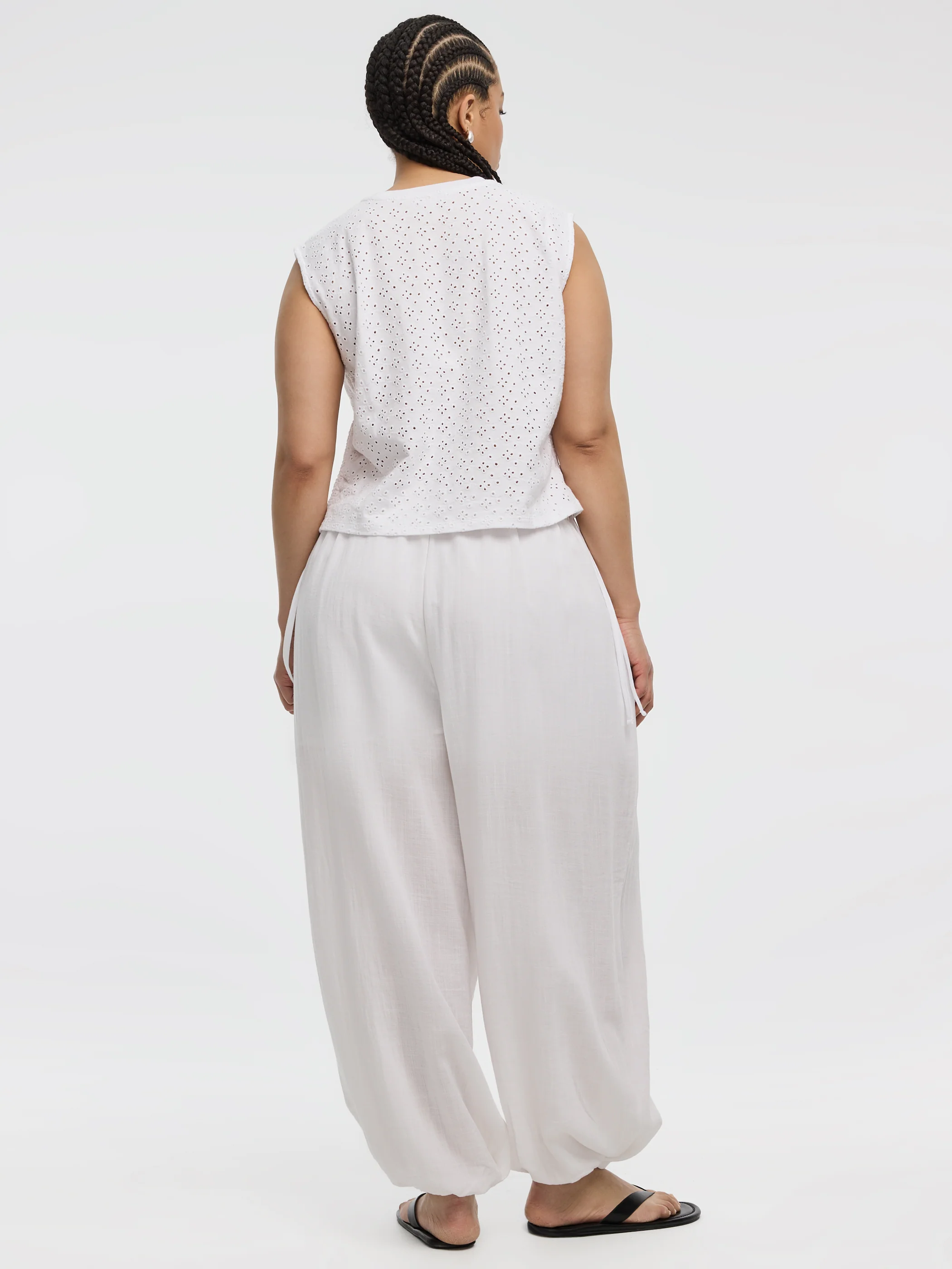 Short-Sleeve Crew-Neck Tee with Shirred Sides - Image 3