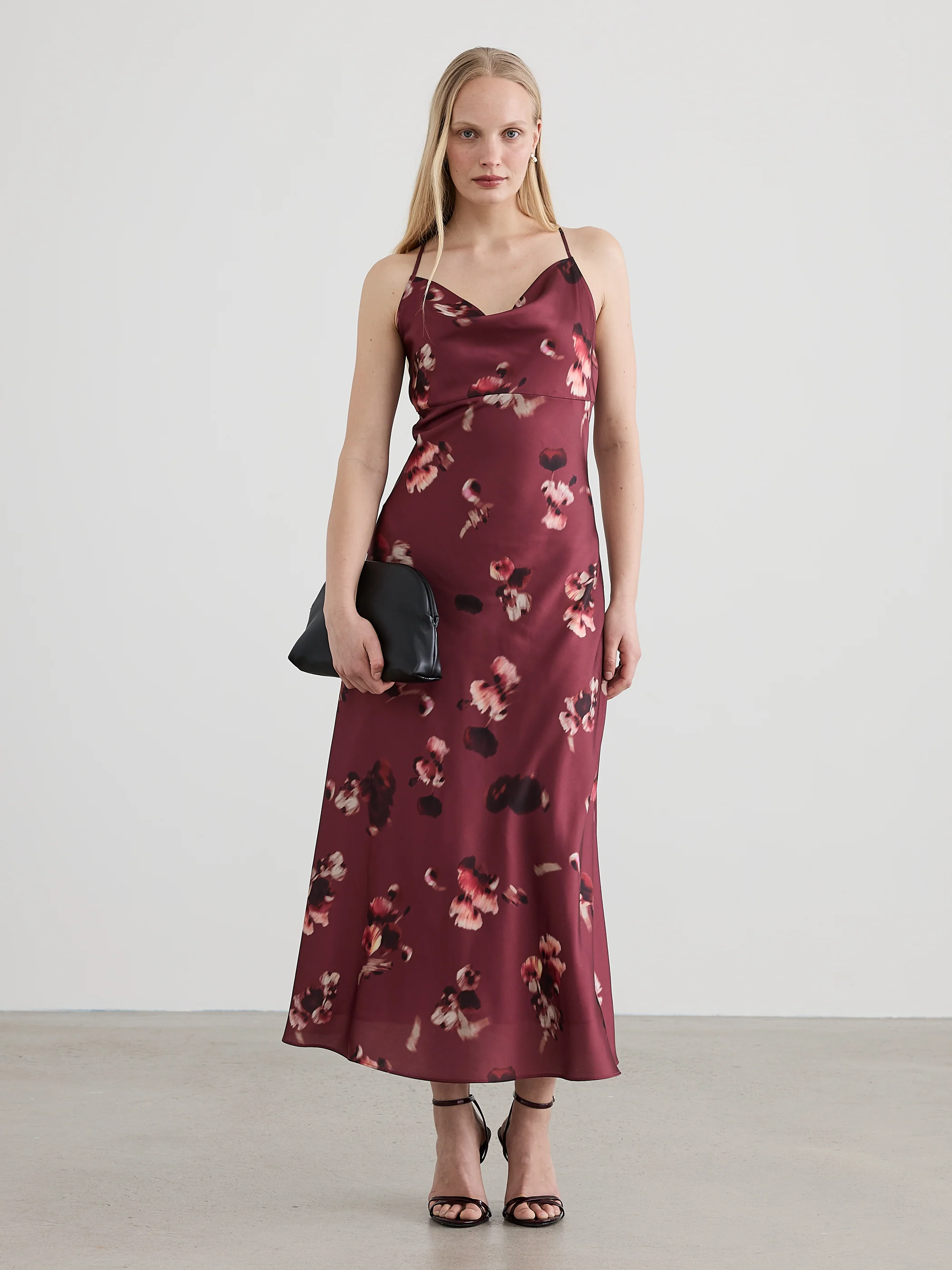 Sleeveless Maxi Dress with Cowl Neckline - Image 6
