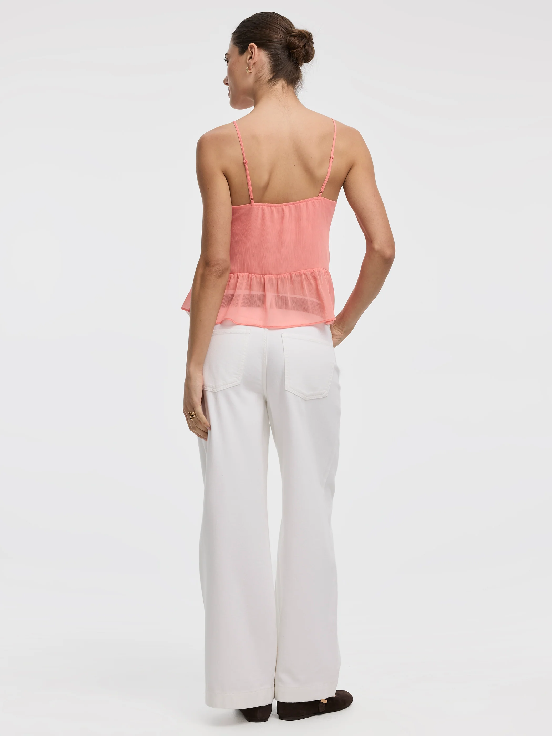 V-Neck Tank with Ruffles - Image 7