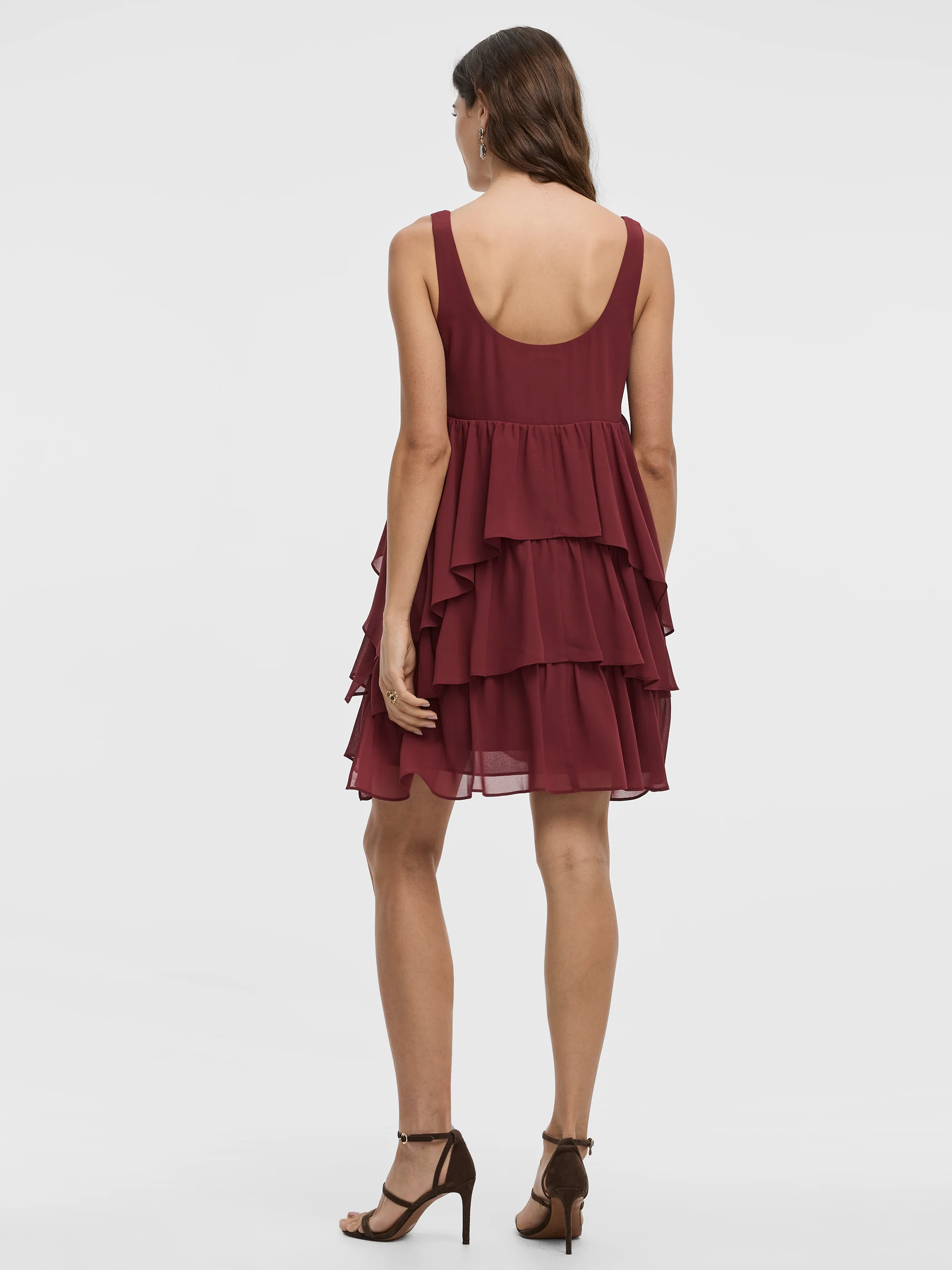 Sleeveless Scoop-Neck Tiered Dress - Image 3