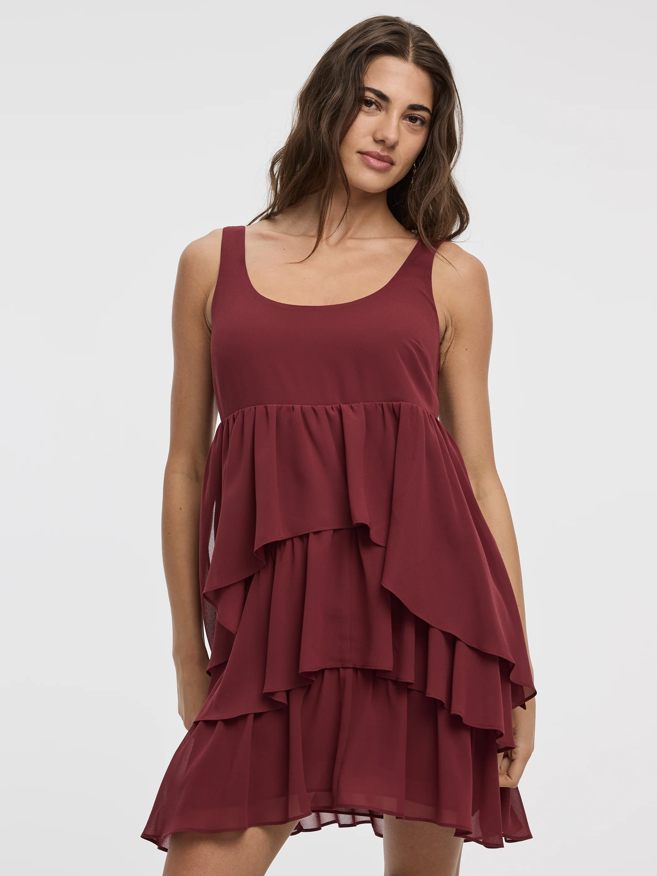 Sleeveless Scoop-Neck Tiered Dress - Image 4
