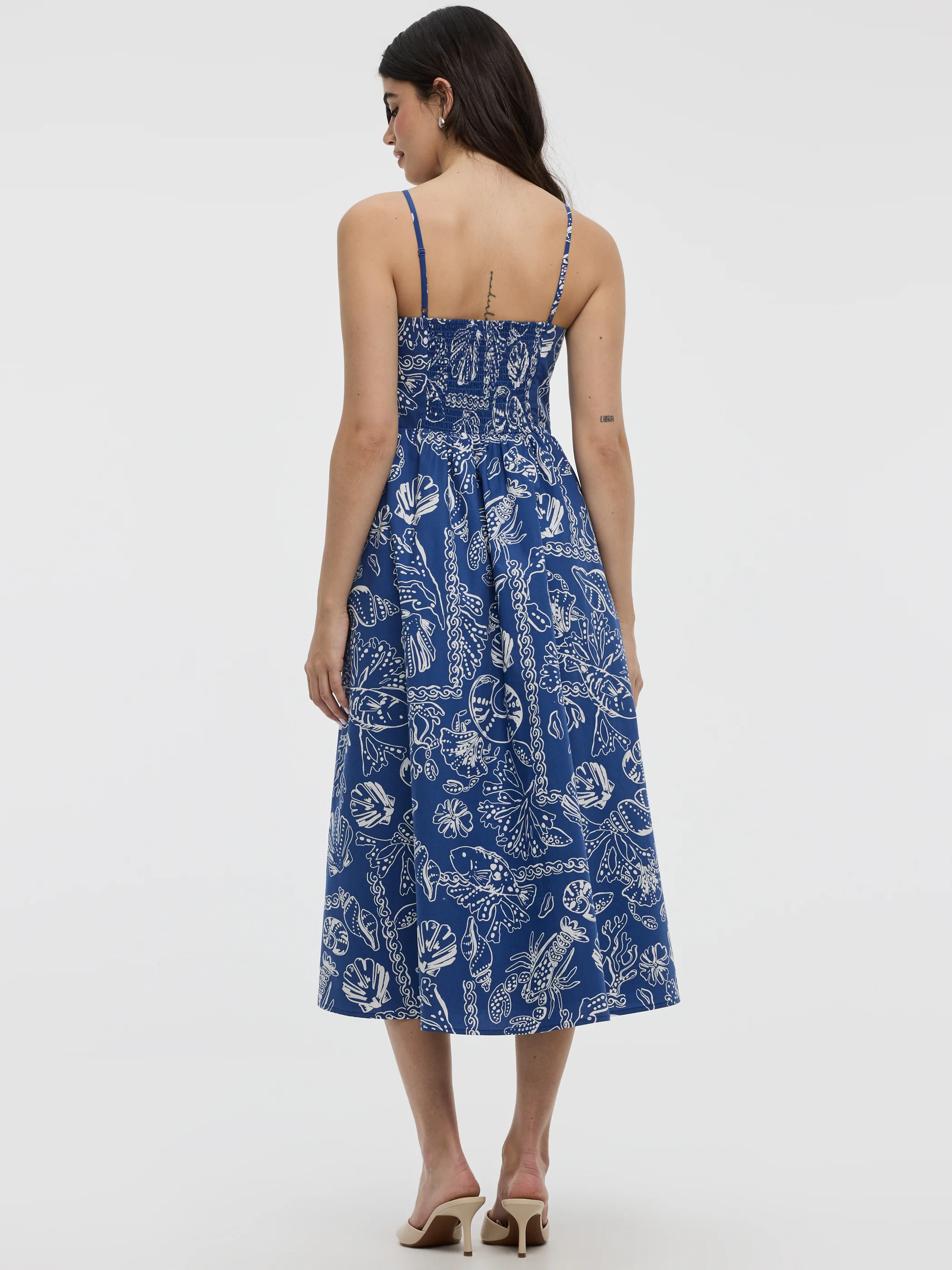 Sleeveless Fit and Flare Midi Dress - Image 7