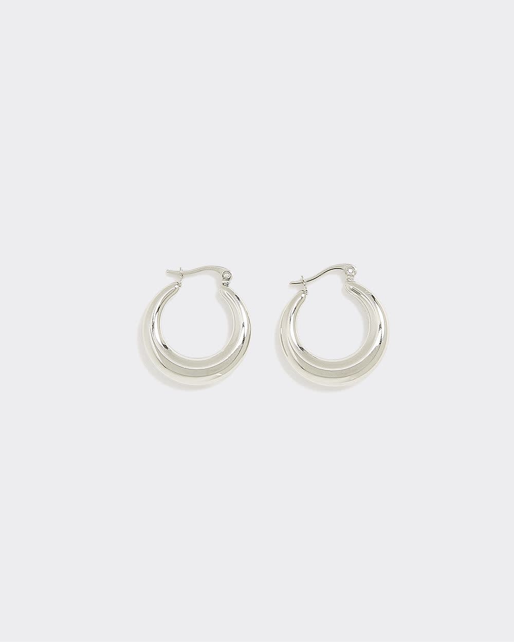 Stainless Steel Chunky Hoops - Image 3