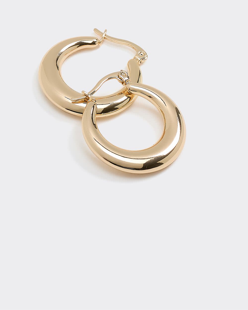 Stainless Steel Chunky Hoops - Image 4