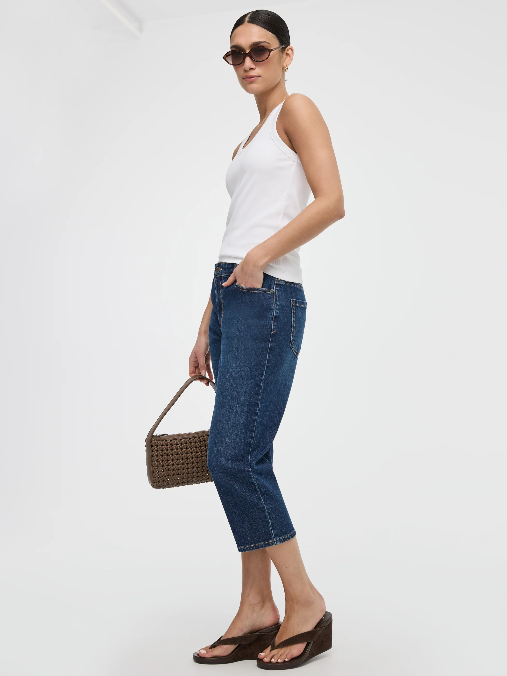 Straight-Leg Mid-Rise Capri Jean - Image 12