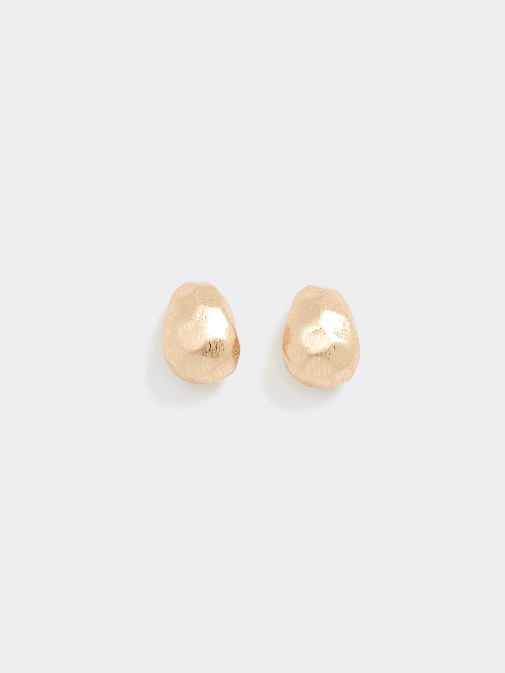 Hammered Stud Earrings - Image 3