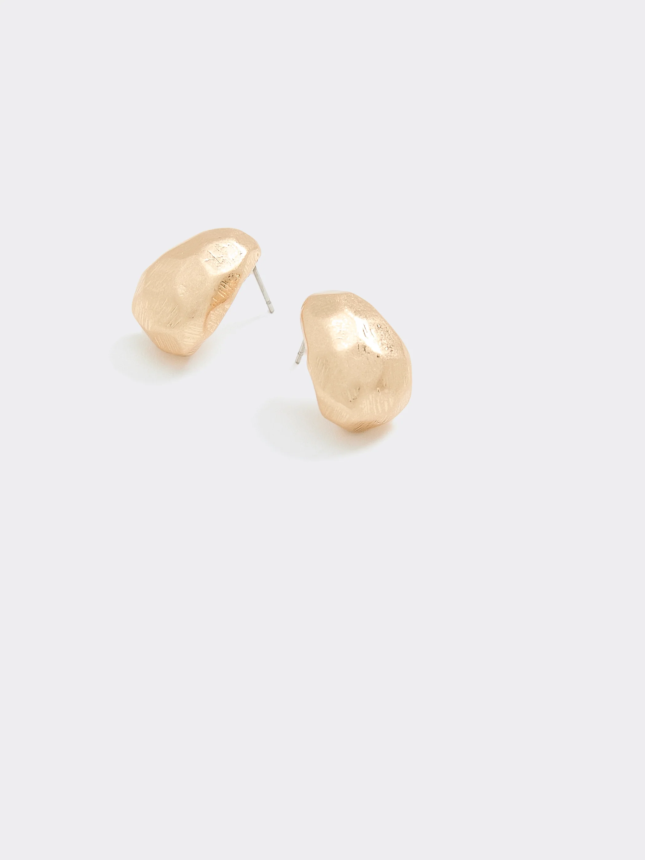 Hammered Stud Earrings - Image 4