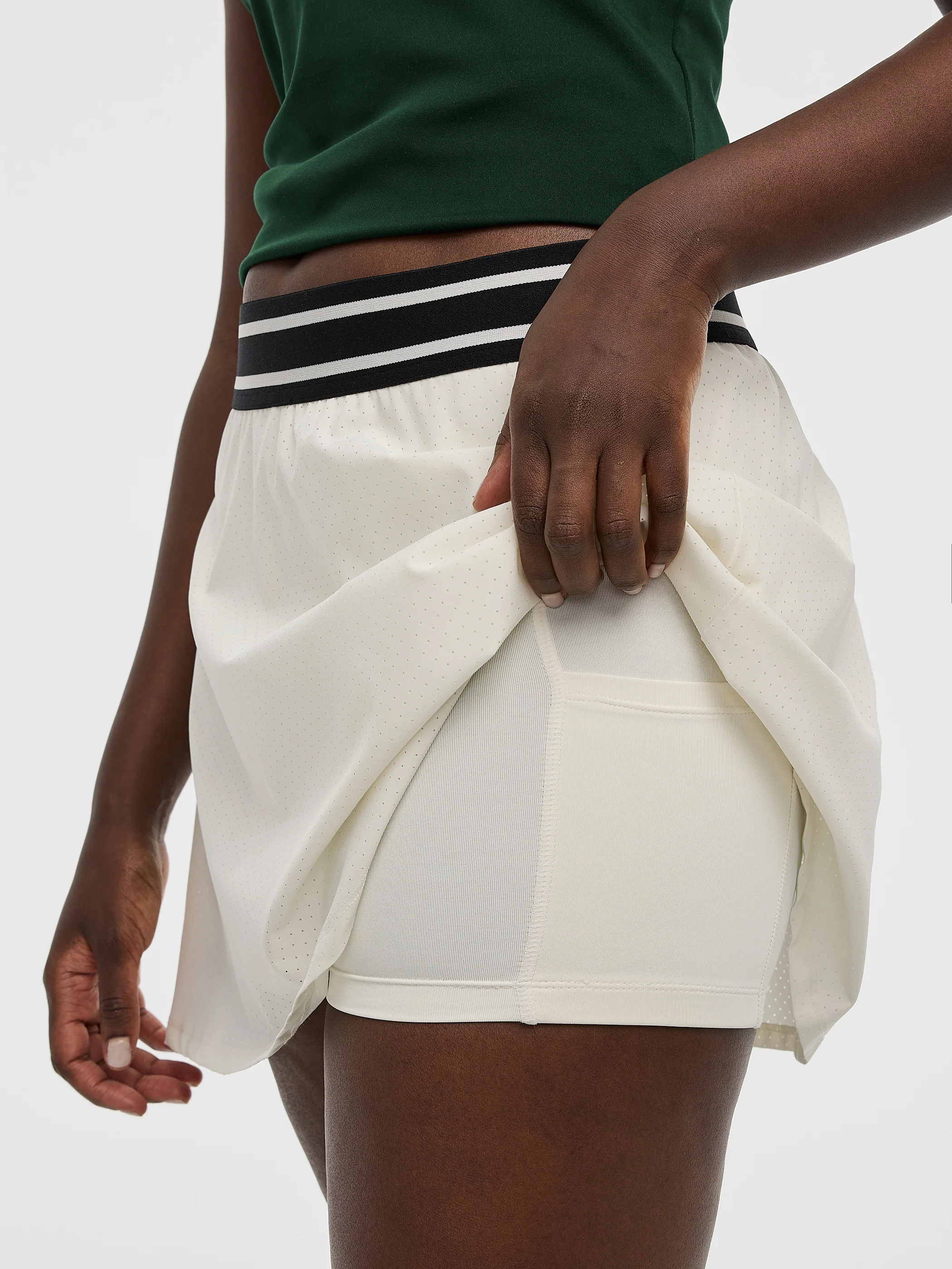 Skort with Striped Waistband - Hyba - Image 6