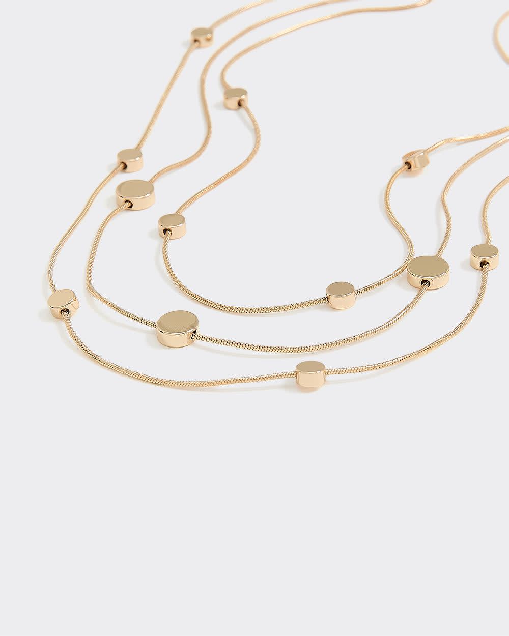 Three-Layer Beaded Necklace - Image 3