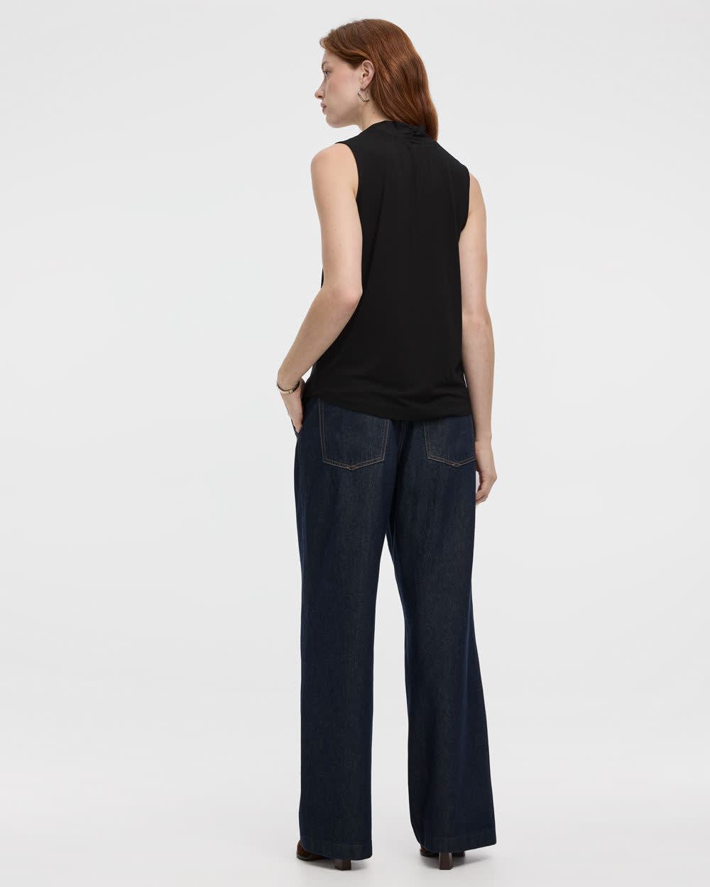 Sleeveless V-Neck Top - Image 2