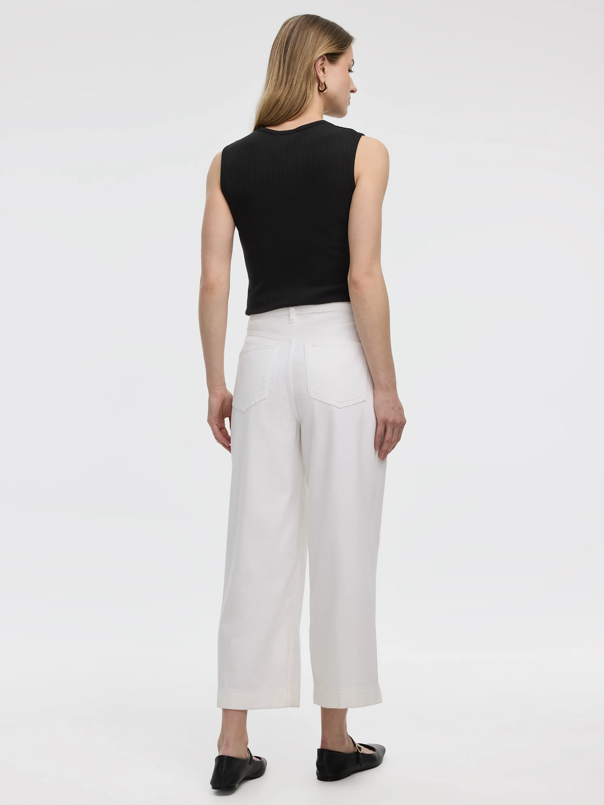 Flowy Wide-Leg High-Rise Cropped Jean - Image 5
