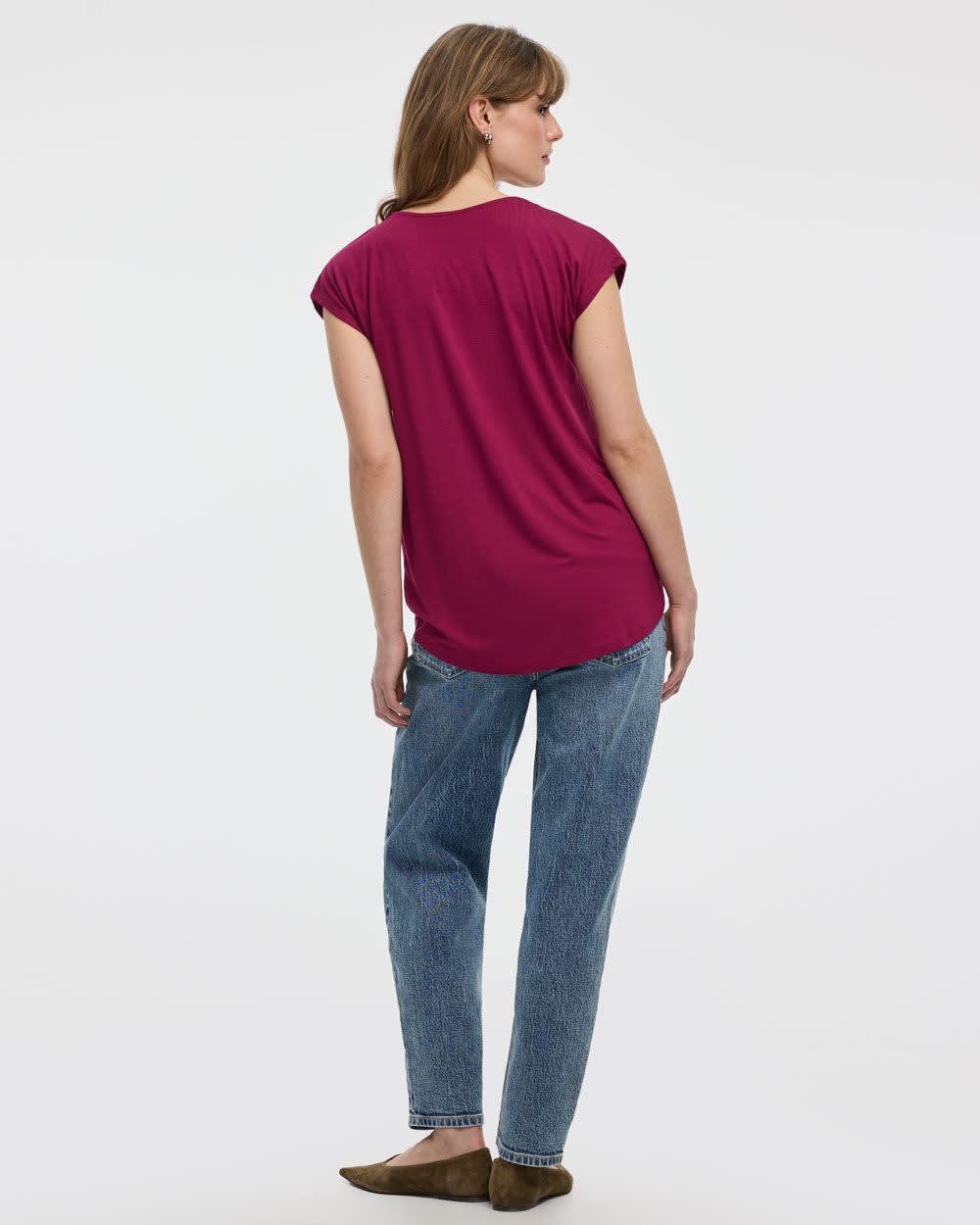 Extended-Sleeve V-Neck Tunic - Image 10