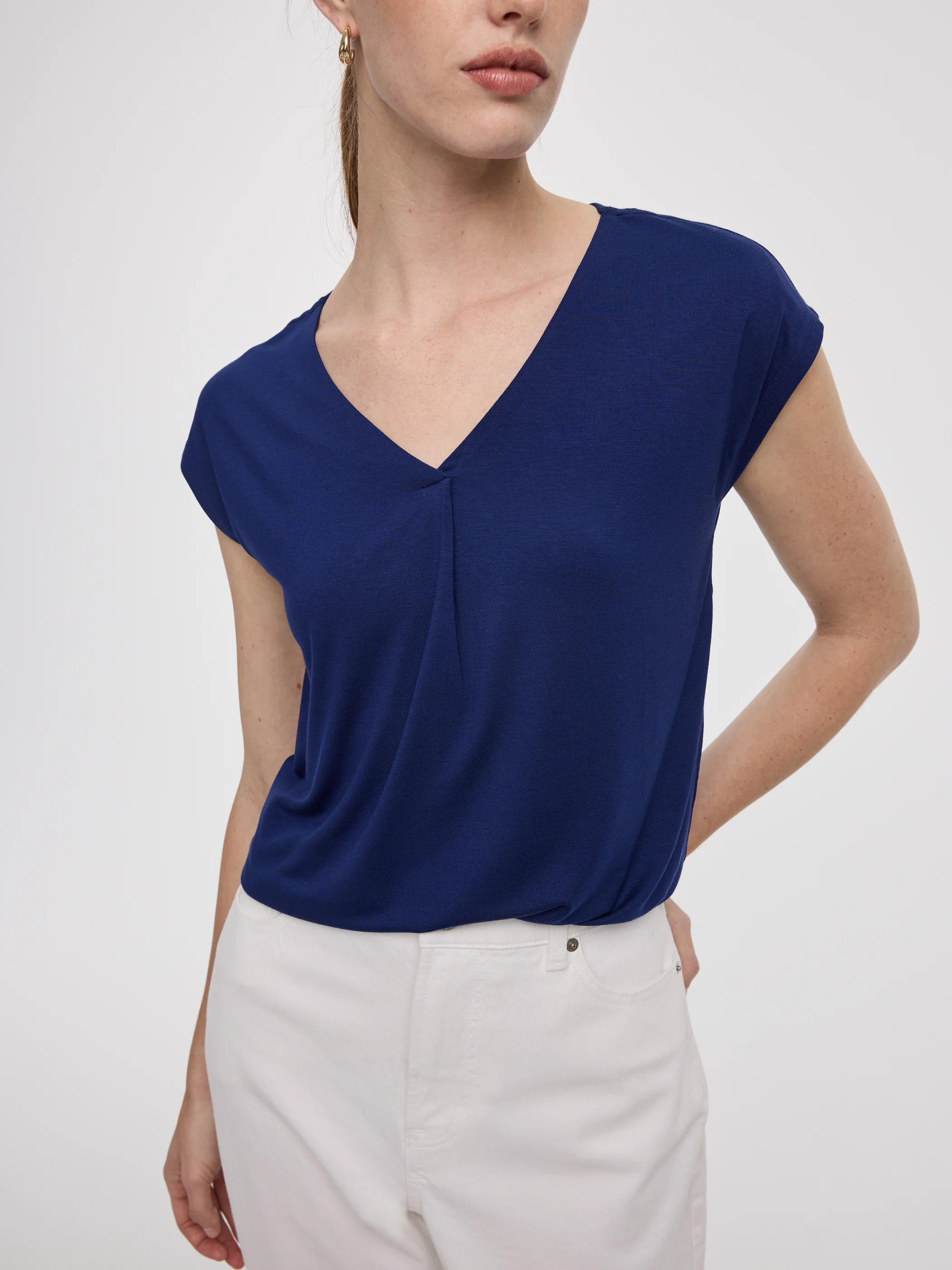 Extended-Sleeve V-Neck Tunic - Image 26