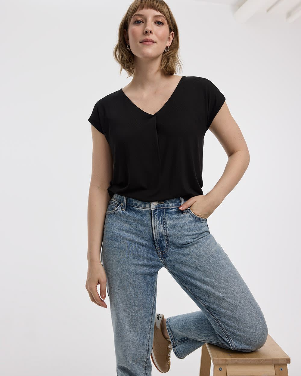 Extended-Sleeve V-Neck Tunic - Image 3
