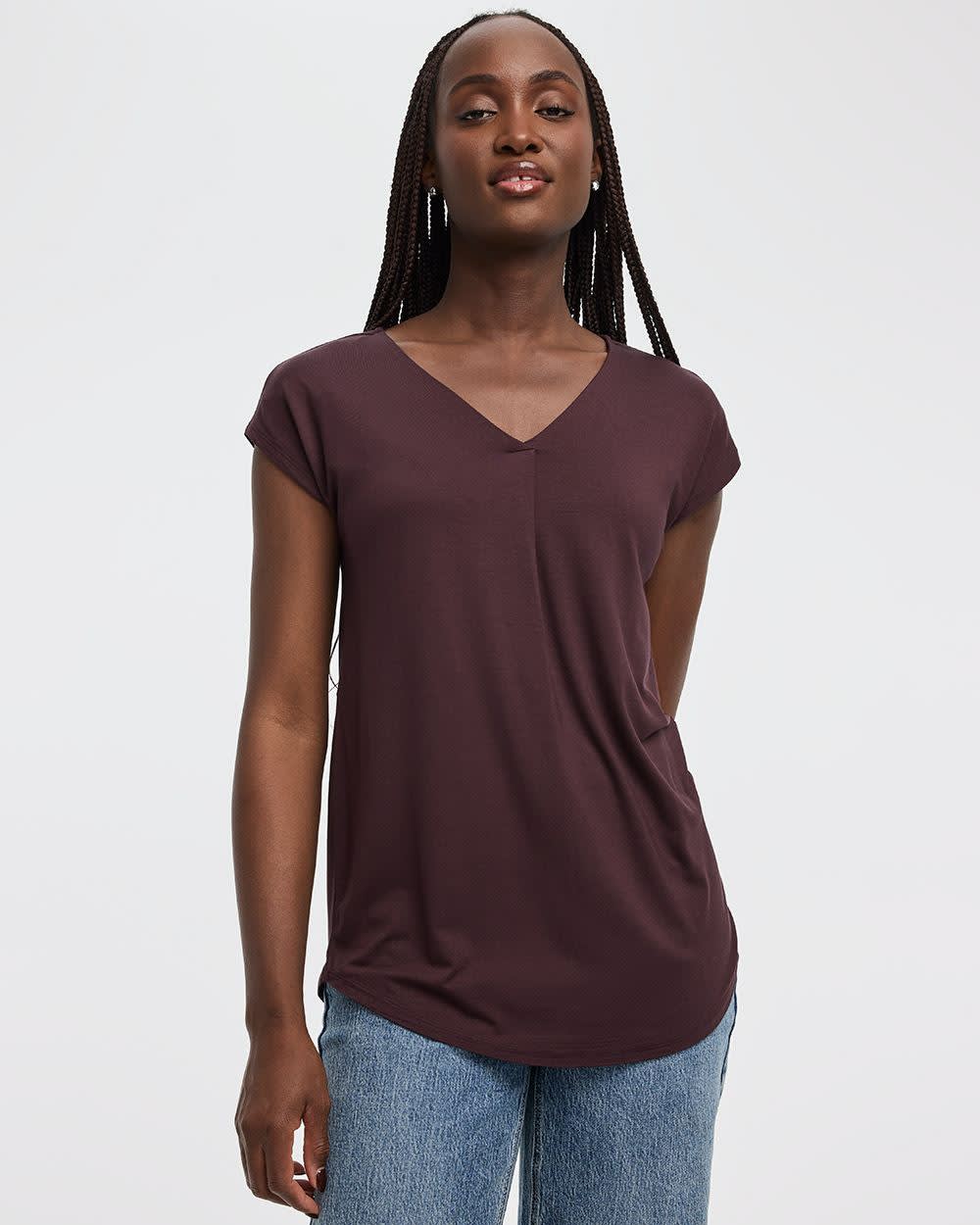 Extended-Sleeve V-Neck Tunic - Image 5