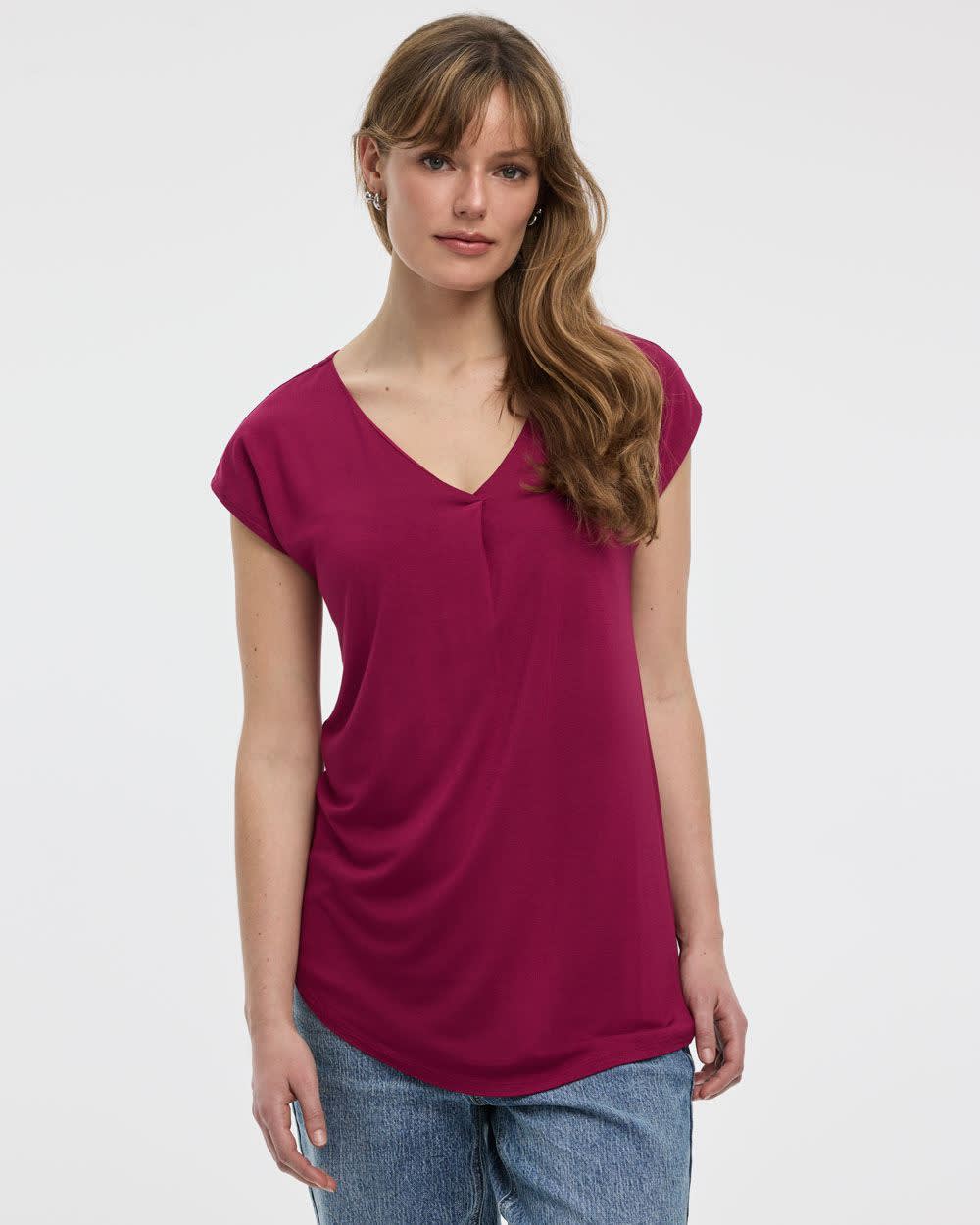 Extended-Sleeve V-Neck Tunic - Image 9