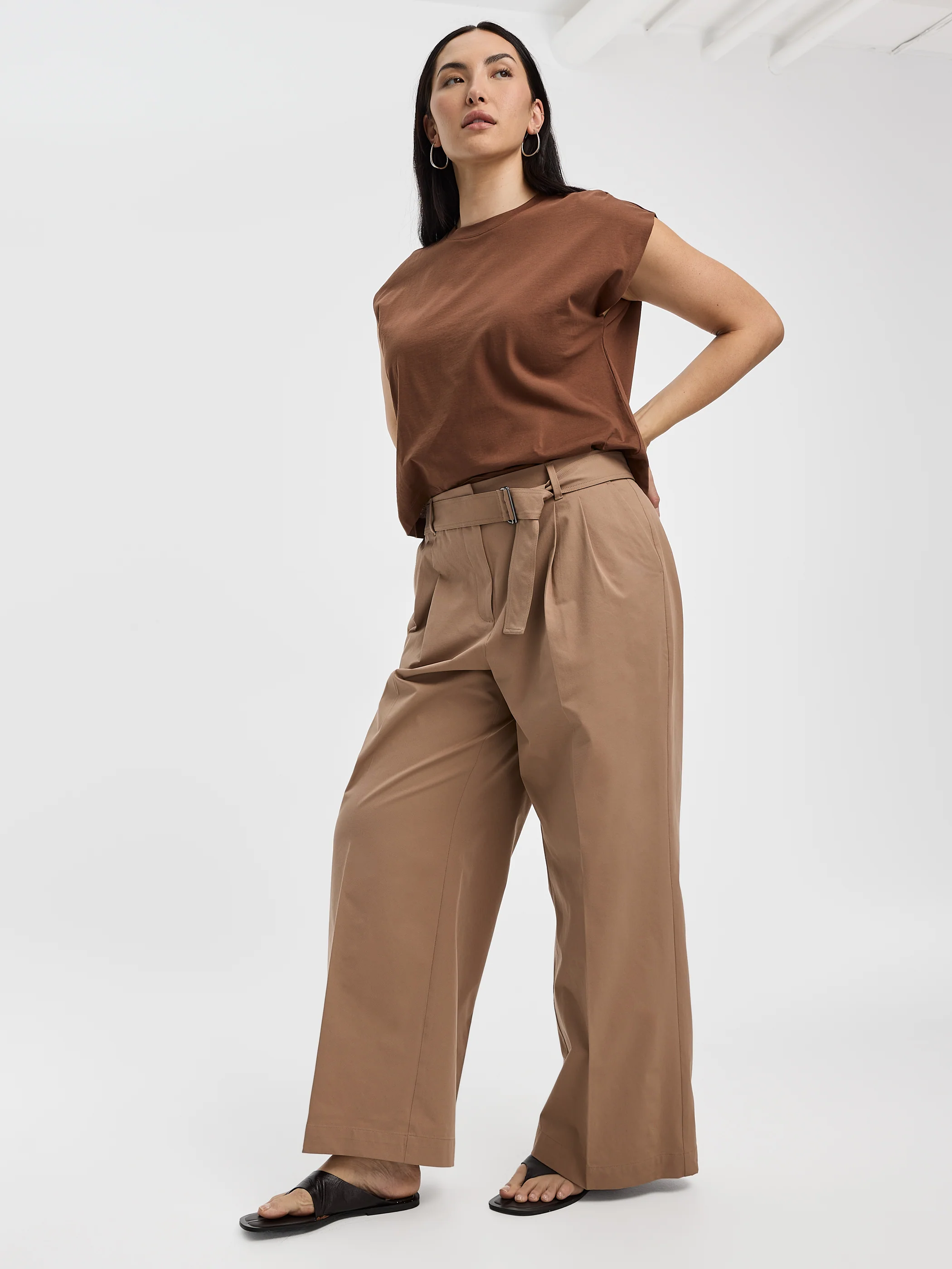 Wide-Leg Belted Pant - Image 5