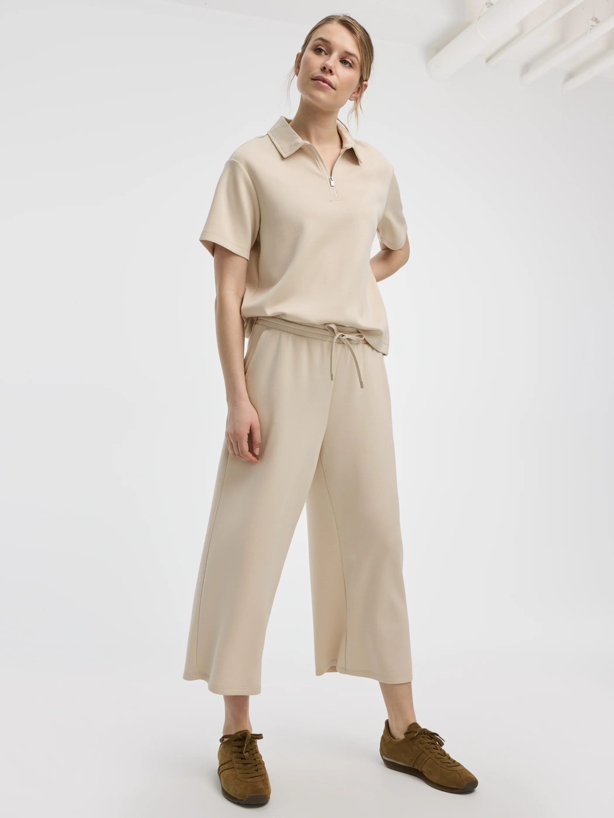 Cropped Wide-Leg Pants - HYLUX Hyba - Image 10