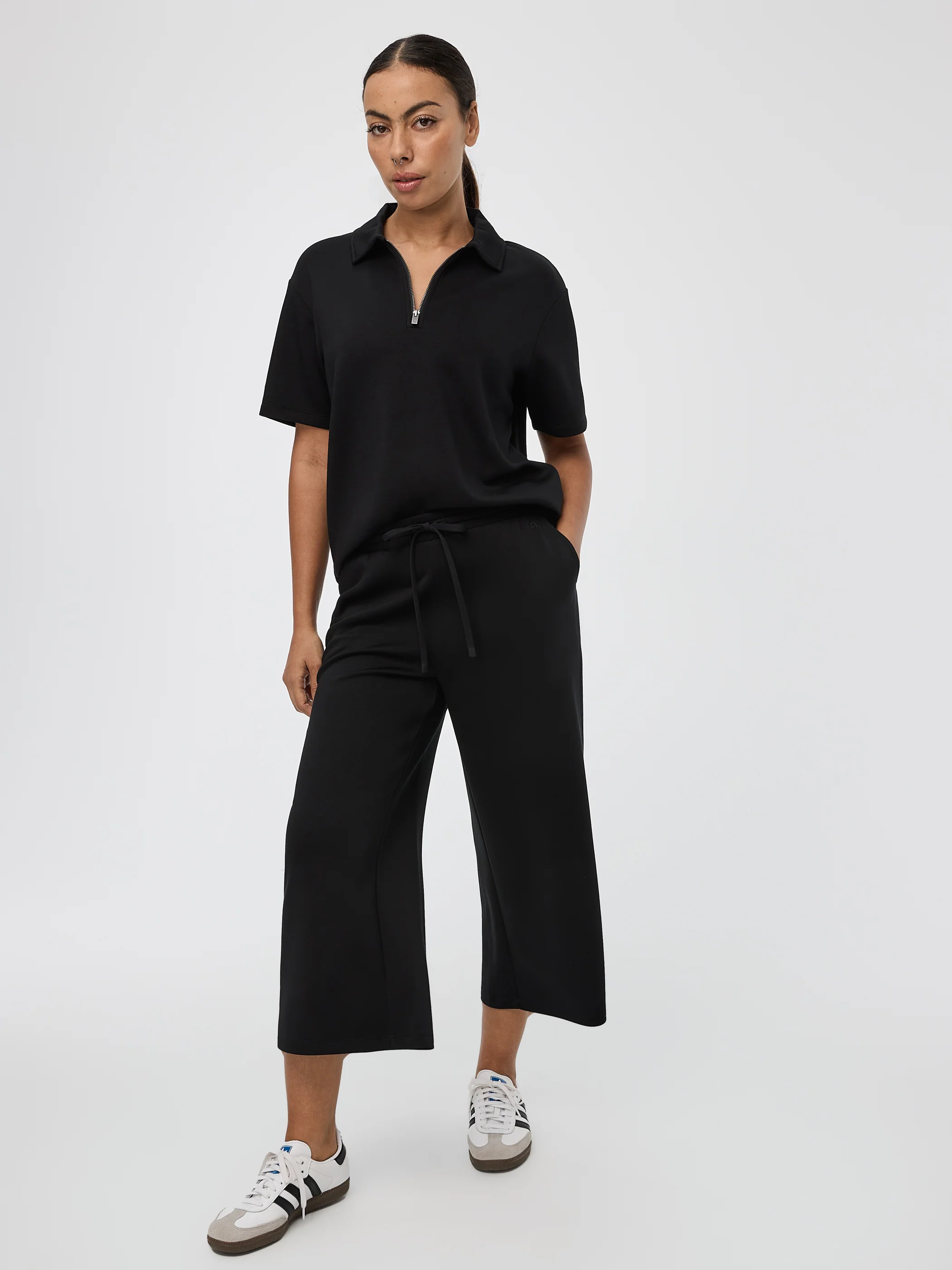 Cropped Wide-Leg Pants - HYLUX Hyba - Image 5