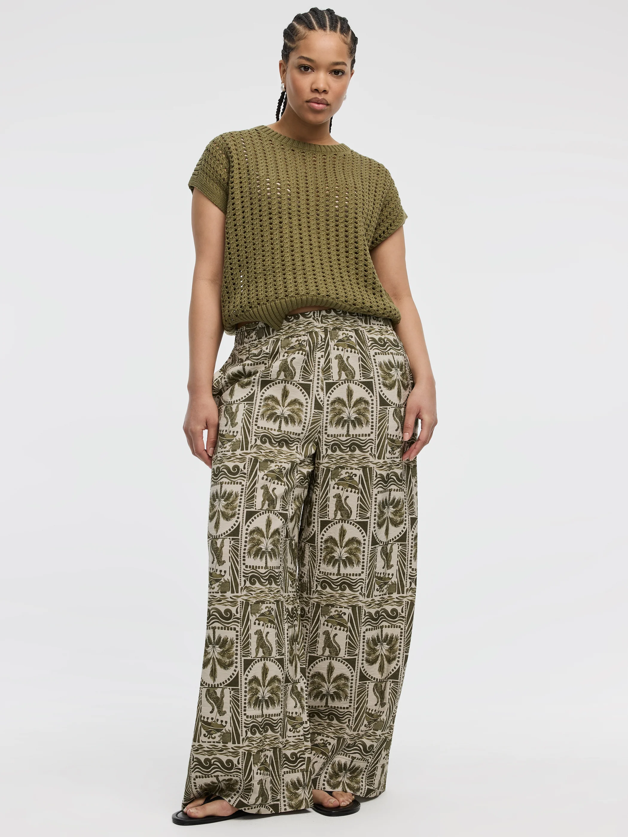 Wide-Leg High-Rise Pull-On Pant - Image 26