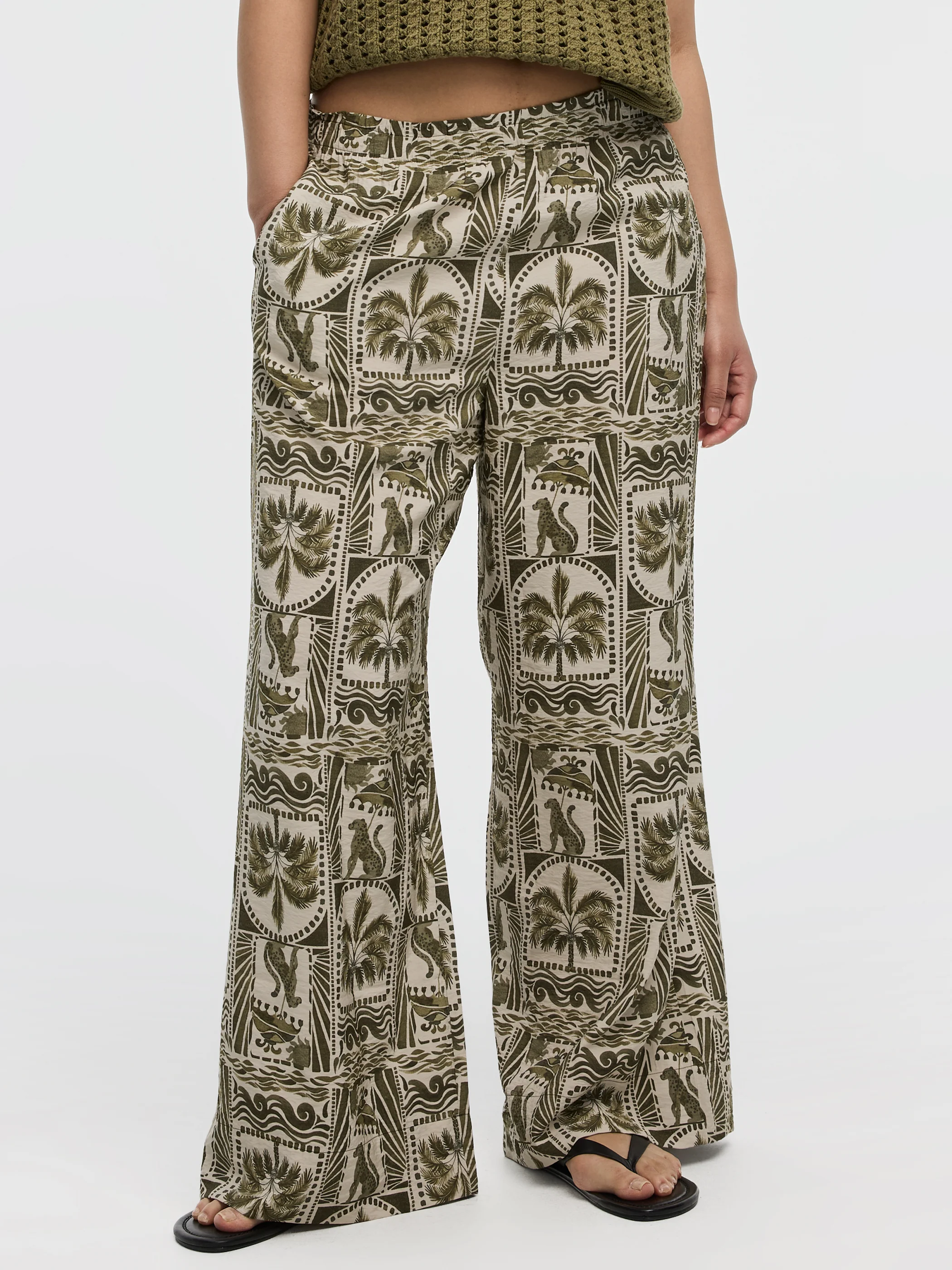 Wide-Leg High-Rise Pull-On Pant - Image 27