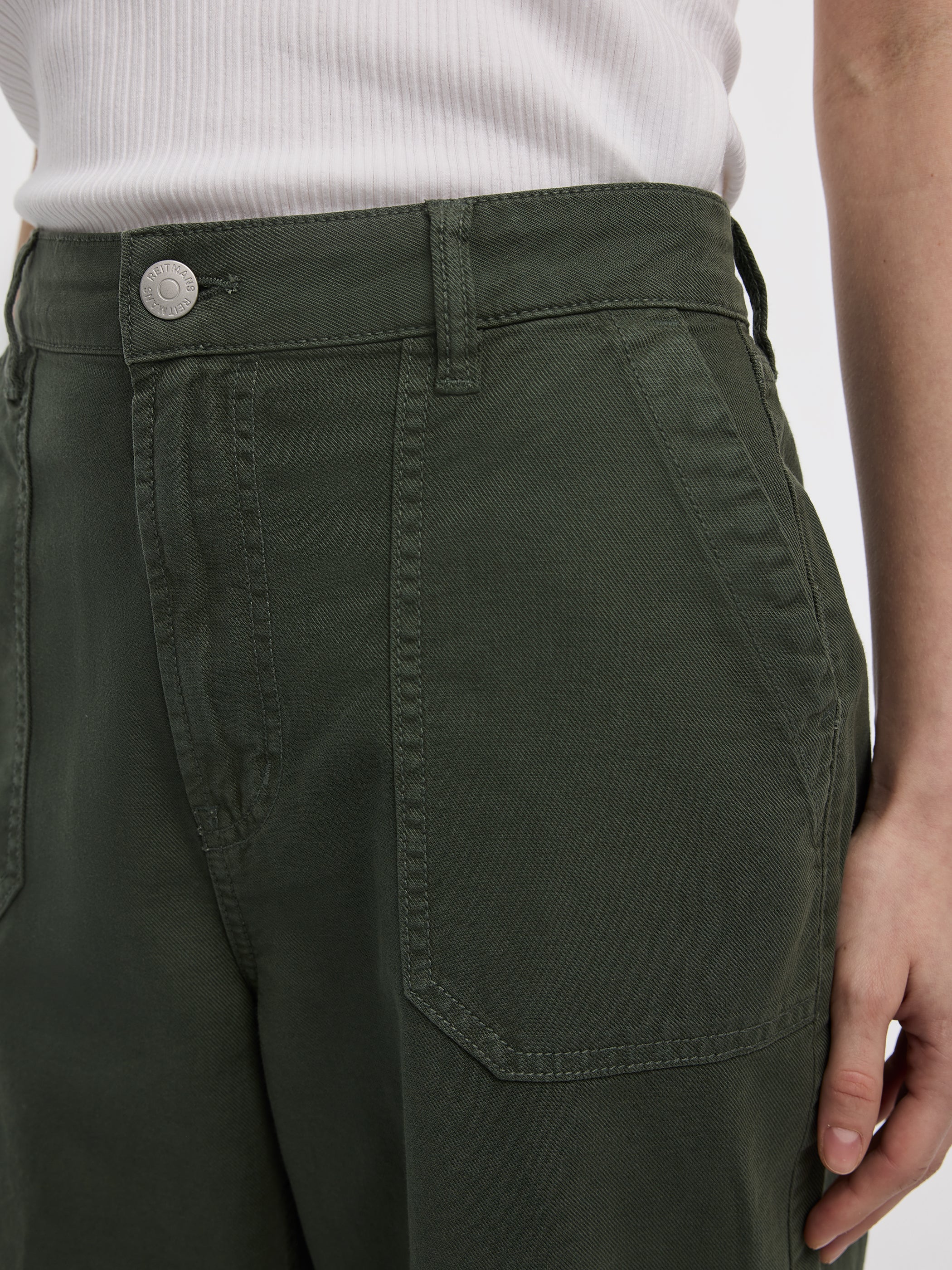 Wide-Leg High-Rise Cropped Pant - Image 4