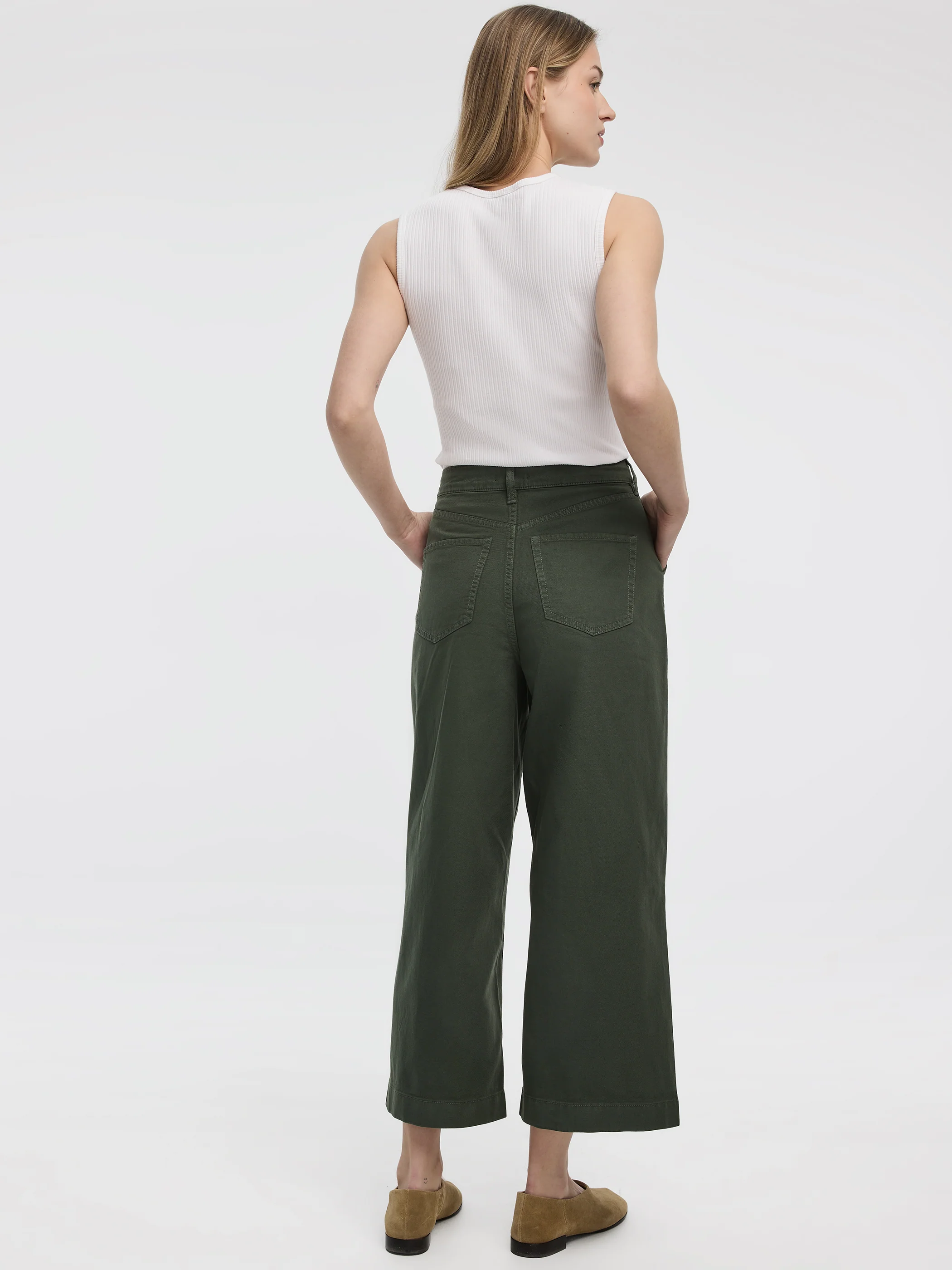 Wide-Leg High-Rise Cropped Pant - Image 5
