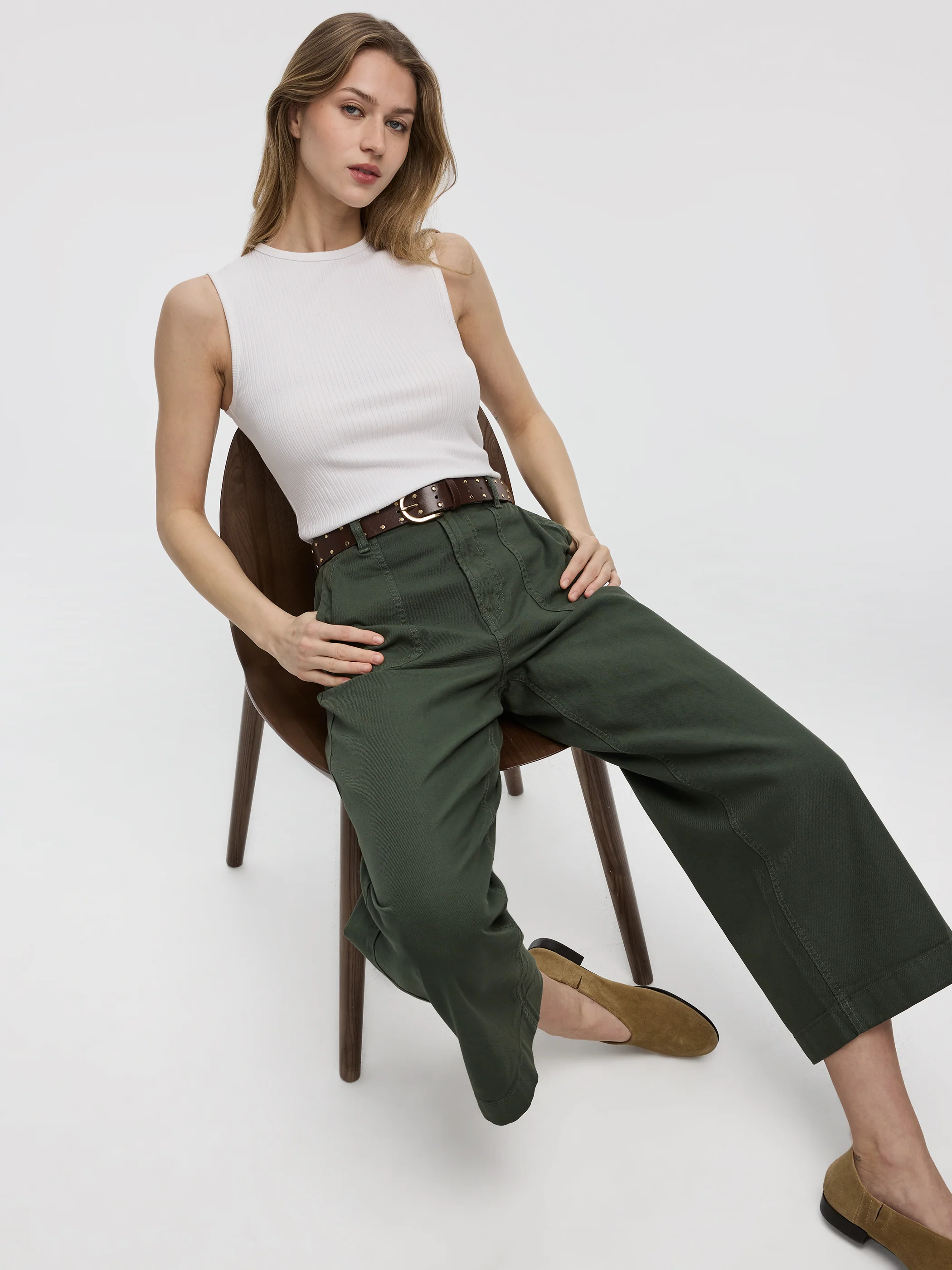 Wide-Leg High-Rise Cropped Pant - Image 6