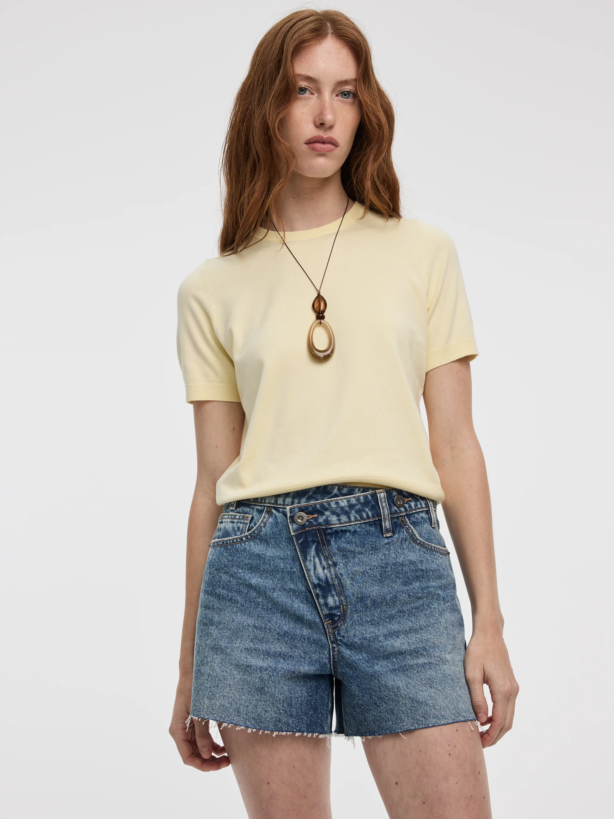 Wrap-Waist Denim Shorts - Image 4
