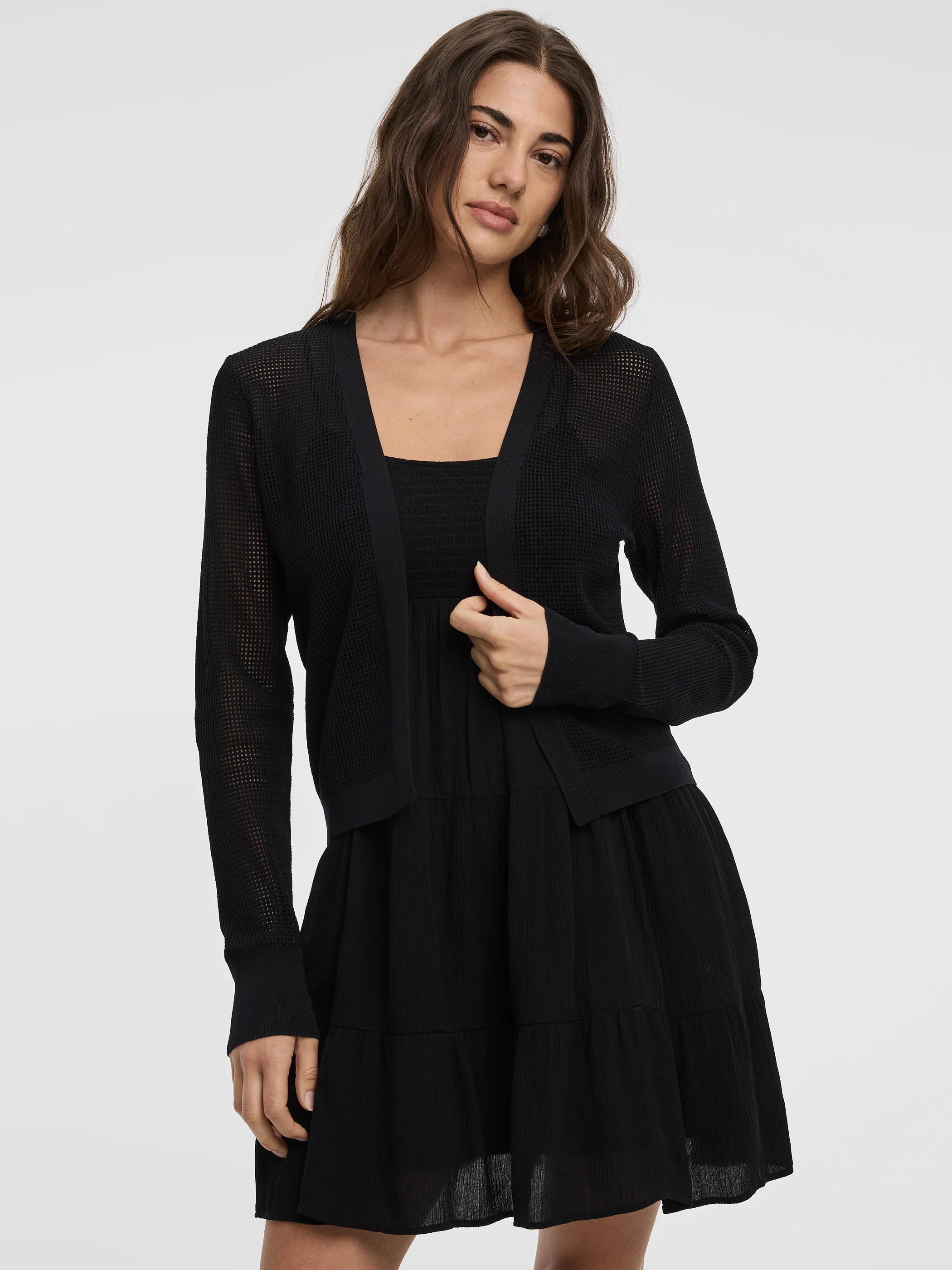 Sleeveless Mini Dress with Smocked Top - Image 4