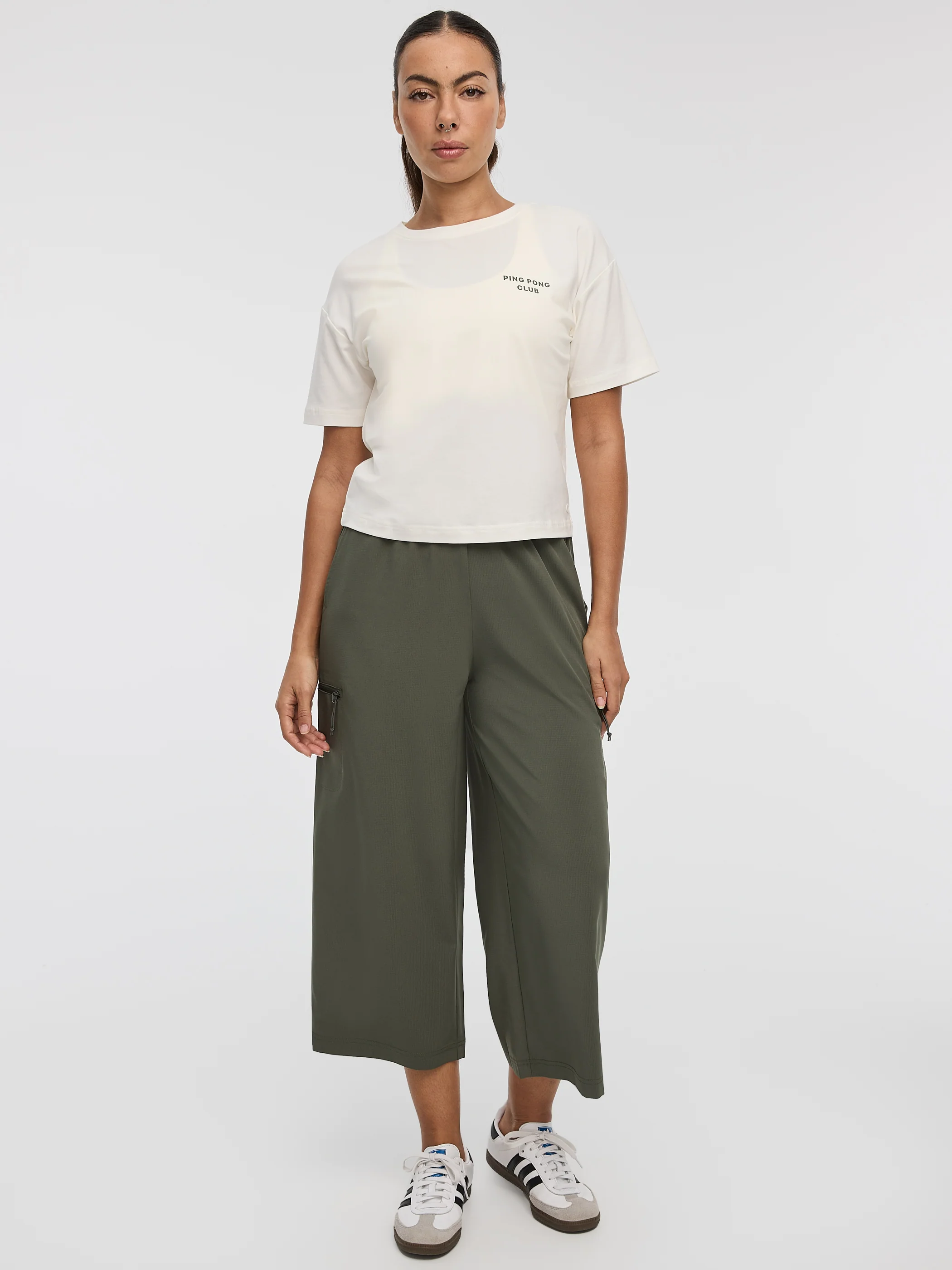 Wide-Leg High-Rise Cropped Pant - Hyba - Image 6