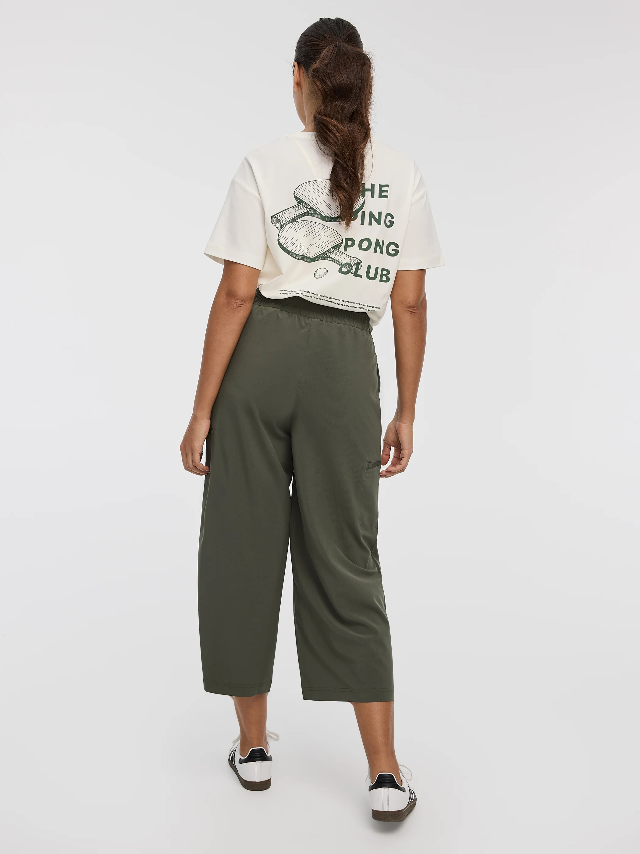 Wide-Leg High-Rise Cropped Pant - Hyba - Image 8